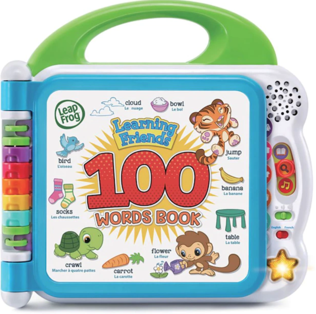 leapfrog learning friends 100 words book stores